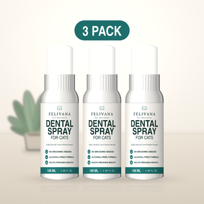 Felivana Pet Oral Spray — 3-pack, 100 mL each, for dogs and cats