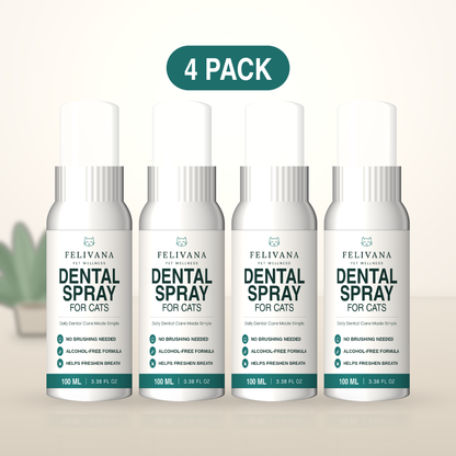 Felivana Pet Oral Spray — 4-pack, 100 mL each, for dogs and cats